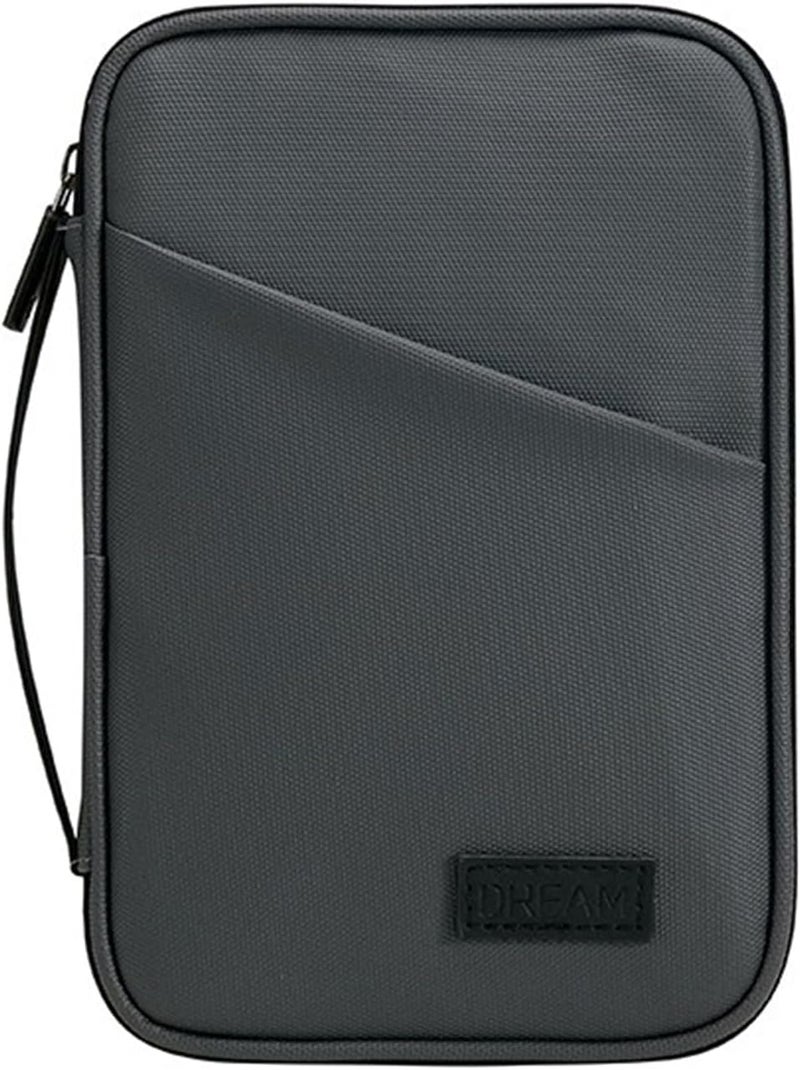 Higoney Waterproof Passport Holder, RFID Blocking Wallet, Portable Travel Document Organizer for Men & Women (Grey) - Image 1